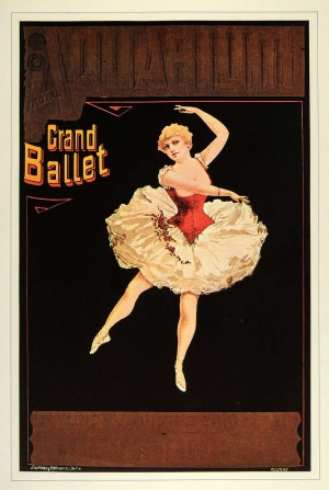 Aquarium Grand Ballet vintage poster